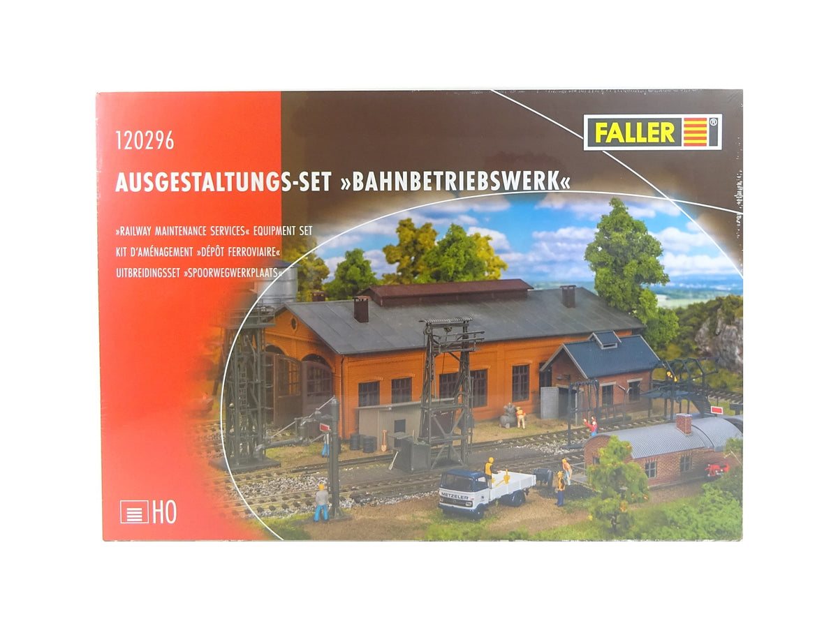 Modellbahn Bausatz Set Bahnbetriebswerk Ausgestaltung, Faller H0 12029 ...