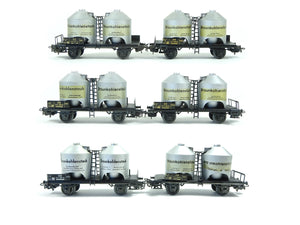 Märklin H0 Güterwagen Set 6-teilig Silowagen Braunkohlenstaub, 4511