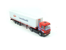 Laden Sie das Bild in den Galerie-Viewer, AWM H0 Modellauto Scania PR PL Sattelzug &quot;Fm Martinelli&quot; 71238 OVP
