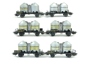 Märklin H0 Güterwagen Set 6-teilig Silowagen Braunkohlenstaub, 4511