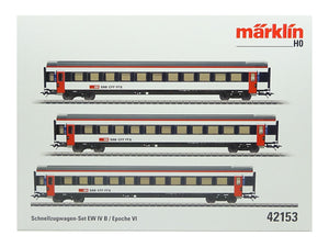 Märklin H0 Schnellzugwagen-Set EW IV B SSB 3-teilig 42153 neu OVP