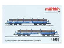 Laden Sie das Bild in den Galerie-Viewer, Märklin H0 Schwerlastwagen-Set Railpro 48659 neu OVP
