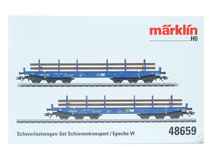 Märklin H0 Schwerlastwagen-Set Railpro 48659 neu OVP