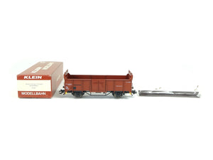 Konvolut 2 Güterwagen beladen mit Kalkstein, Klein H0 3102 3103 OVP