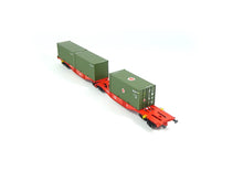 Laden Sie das Bild in den Galerie-Viewer, A.C.M.E H0 90165, Containertragwagen Bauart Sggrss 80; DBAG, neu, OVP
