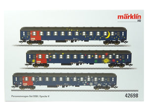 Märklin H0 Reisezugwagen-Set DSB 42698 neu OVP