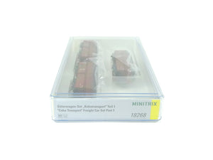 Minitrix N Güterwagen-Set Kokstransport Teil 1 DB 18268 neu OVP