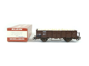 Konvolut 2 Güterwagen beladen mit Kalkstein, Klein H0 3097 3108 OVP