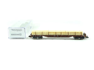 Fleischmann N Rungenwagen mit Holzbeladung SBB, 6660049 neu OVP