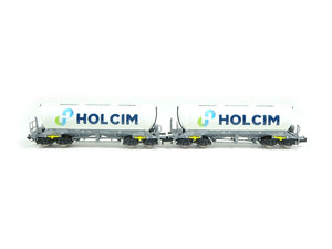 Fleischmann N Güterwagen 2-tlg. Set Silowagen Holcim, 6660047 neu OVP