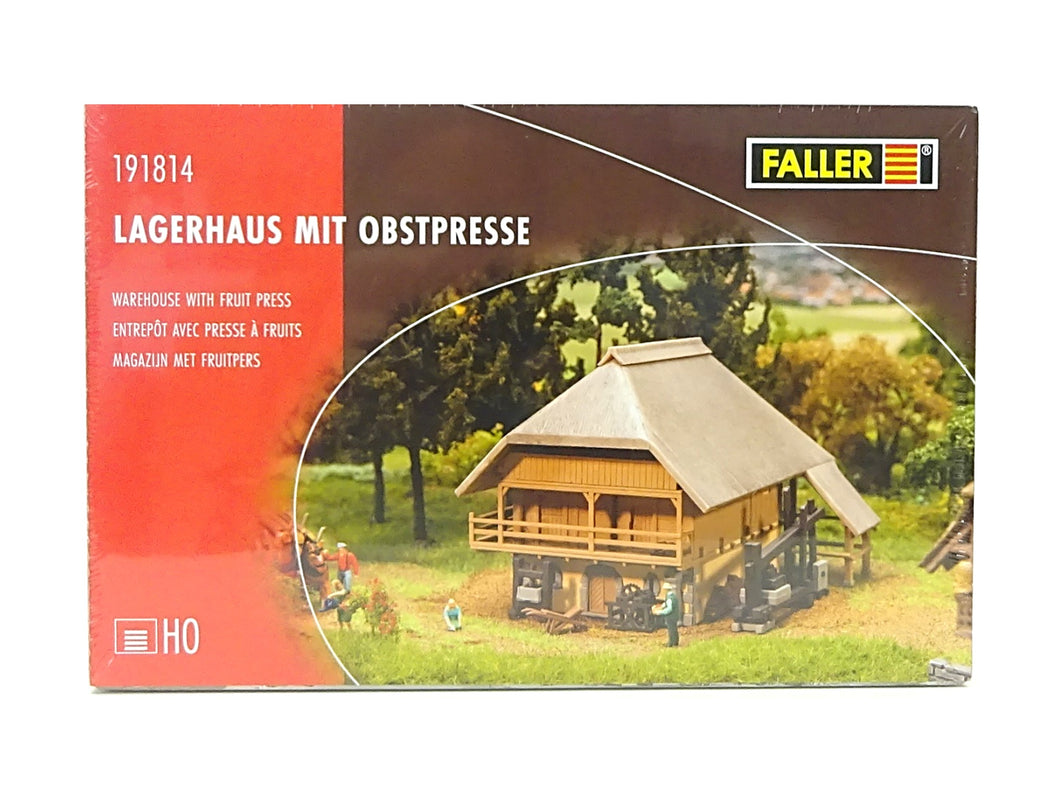 Faller H0 Modellbahn Bausatz Lagerhaus mit Obstpresse 191814 neu OVP