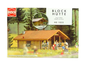 Busch H0 Bausatz Blockhütte, 1035 OVP