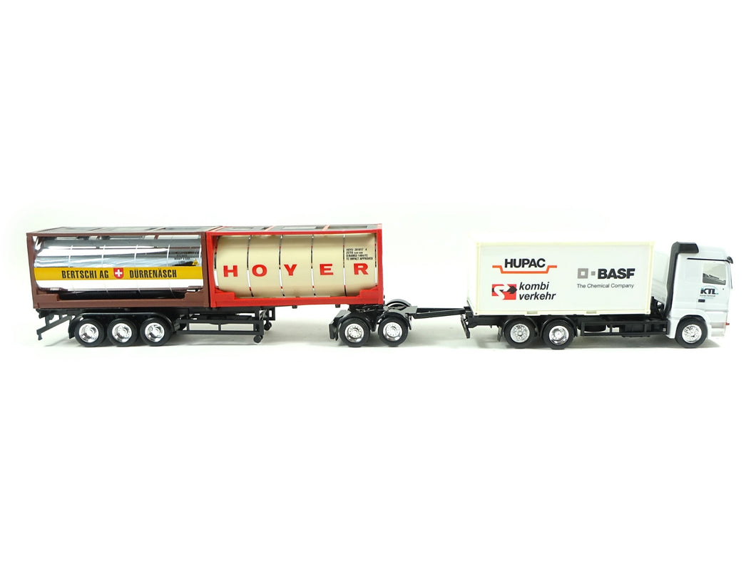 Herpa H0 MB Actros LH Container-LKW mit 40ft. Hänger 