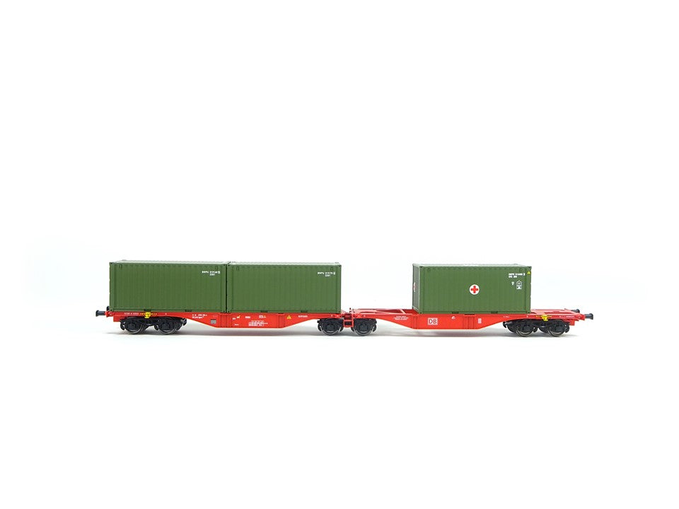 A.C.M.E H0 90165, Containertragwagen Bauart Sggrss 80; DBAG, neu, OVP