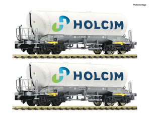 Fleischmann N Güterwagen 2-tlg. Set Silowagen Holcim, 6660047 neu OVP