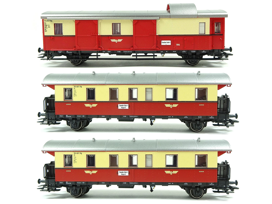 Märklin H0 Personenwagen Set Donnerbüchse Museumsbahn Wagen Eurotrain 2 x 43157 43158 neu OVP