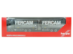 Herpa H0 MB Actros L Wechselkoffer-Hängerzug "Fercam" (I) 151016 OVP