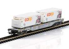 Laden Sie das Bild in den Galerie-Viewer, Minitrix N Containertragwagen coop® SBB 15494 neu OVP
