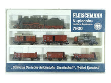 Laden Sie das Bild in den Galerie-Viewer, Fleischmann N Zugpackung Güterzug DRG mit Dampflok BR 56.20 7-teilig 7900 OVP
