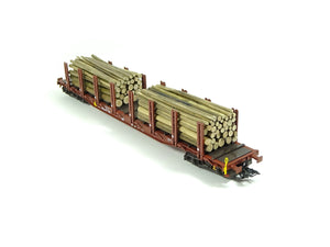 Märklin H0 Rungenwagen Holztransport DB aus 47154 neu OVP