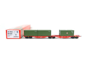 A.C.M.E H0 90165, Containertragwagen Bauart Sggrss 80; DBAG, neu, OVP