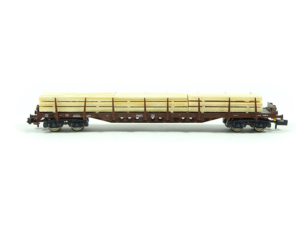 Fleischmann N Rungenwagen mit Holzbeladung SBB, 6660049 neu OVP