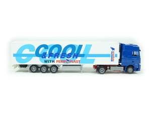 AWM H0 Modellauto DAF m Kühlauflieger „Schmitz Cargobull Cool & Fresh Ferroplast“