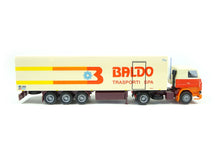 Laden Sie das Bild in den Galerie-Viewer, AWM H0 Modellauto Scania 113 Kühl-SZ Baldo Transporti 6011.1 OVP
