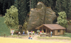 Busch H0 Bausatz Blockhütte, 1035 OVP