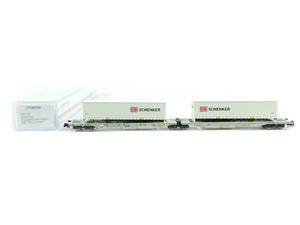 Hobbytrain N Doppeltaschenwagen Sdggmrss AAE DB Schenker 23754 OVP