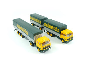 Herpa H0 MB Lastwagen Set "Malenstein" OVP