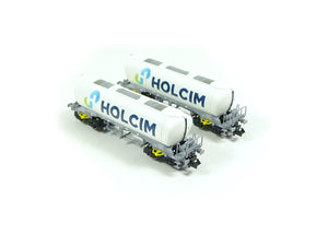 Fleischmann N Güterwagen 2-tlg. Set Silowagen Holcim, 6660047 neu OVP