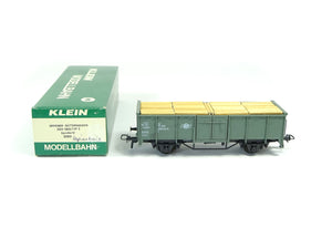 Klein H0 Güterwagen mit Ladung Papierholz GKP, 3089 OVP