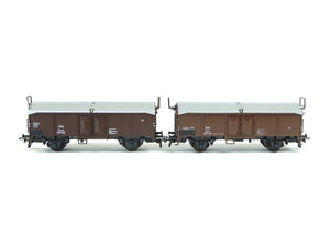 Konvolut 2 Güterwagen Schiebedachwagen ÖBB, Klein H0 3253 3263 OVP