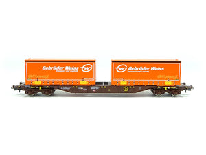 Güterwagen Containertragwagen ÖBB, Roco H0 77344 neu OVP