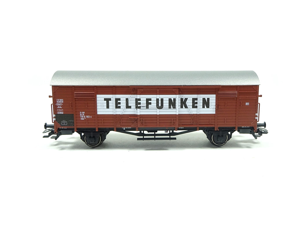 Gedeckter Güterwagen Gbkl TELEFUNKEN MHI, Märklin H0 46169 neu OVP