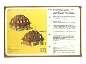 Faller H0 Bausatz Siedlungshaus Gartenstadt Doppelhaus, B-369 OVP