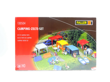 Laden Sie das Bild in den Galerie-Viewer, Bausatz Modellbau Camping-Zelte-Set, Faller H0 130504, neu
