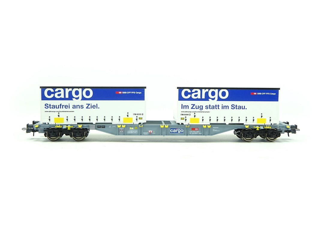 Containertragwagen Gattung Sgnss SBB Cargo, Roco H0 6600028 neu OVP