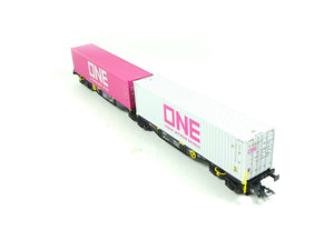 Doppel Containertragwagen Bauart Sggrss RailReLease B.V., Märklin H0 47814 neu OVP