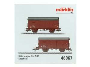 Güterwagen-Set Kassel NSB 2-teilig, Märklin H0 46067 neu OVP