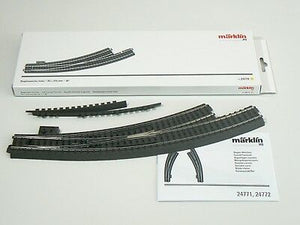 Bogenweiche C-Gleis schlank links R 3, Märklin H0 24771 neu