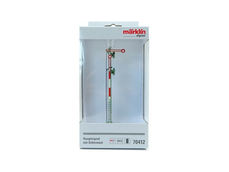 Märklin H0 70412, Hauptsignal m. Gittermast, mfx, DCC, neu, OVP