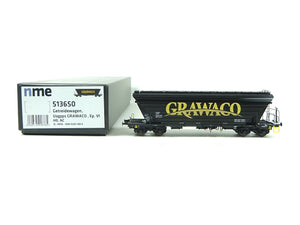 Güterwagen Getreidesilowagen Uagpps Grawaco schwarz, NME H0 513650 AC neu OVP