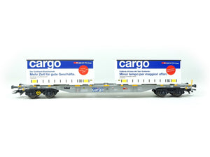 Güterwagen Containertragwagen SBB Cargo, aus Märklin H0 47463-01 neu OVP