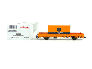 Güterwagen Niederbordwagen Kls, Aarsleff Rail A/S, Märklin H0 46933 neu, OVP