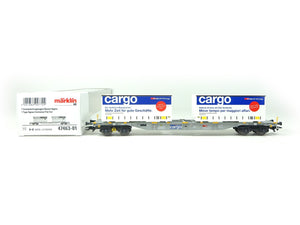 Güterwagen Containertragwagen SBB Cargo, aus Märklin H0 47463-01 neu OVP