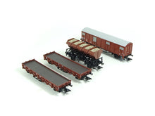 Laden Sie das Bild in den Galerie-Viewer, Güterwagen-Set DB 4 teilig Epoche III, Märklin H0 46662 neu OVP
