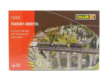 Laden Sie das Bild in den Galerie-Viewer, Modellbahn Modellbau Brücken Viadukt Oberteil f. Märklin C-Gleiss , Faller H0 120478 neu OVP
