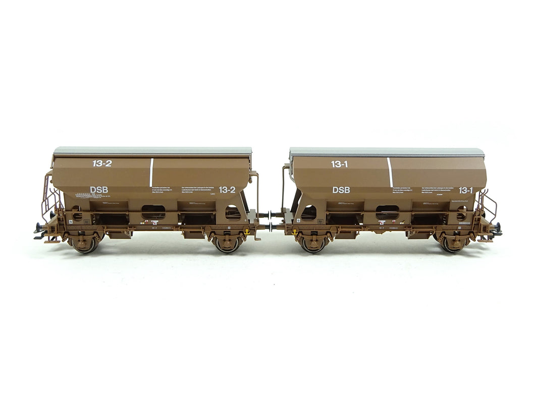 Schwenkdachwagen Paar, DSB, 2 Wagen aus Märklin H0 46309 neu, OVP